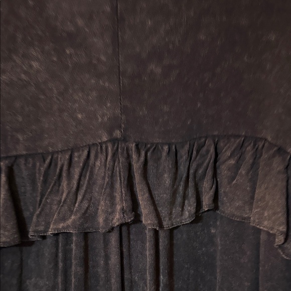 Black Ruffled Button-Up Top - Picture 9 of 11